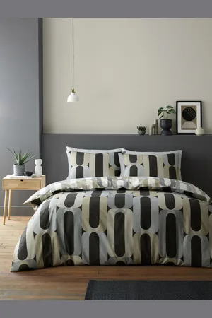 FUSION Mulford Check Plush Duvet Cover SetTweepersoons