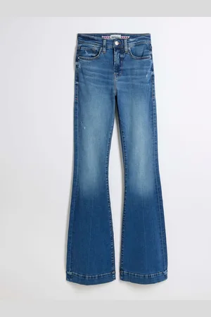 River Island Flare buikjeans met hoge taille36