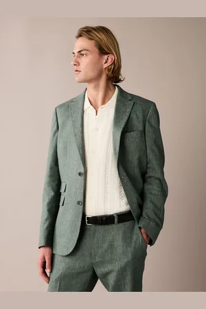 Next Linen Blend Tailored Fit Suit Jacket44 Standaard (UK 34 R)