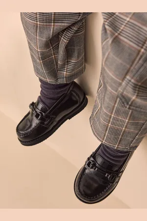 Next Leren loafers met zadelEU 28 (UK 10)