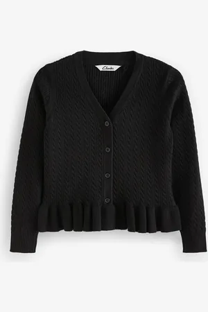 Clarks Gebreid schoolvest met kabelpatroon14 Jaar (164cm)