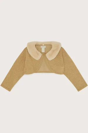 Monsoon Baby Fluffy Collar Super-Soft Cardigan6
