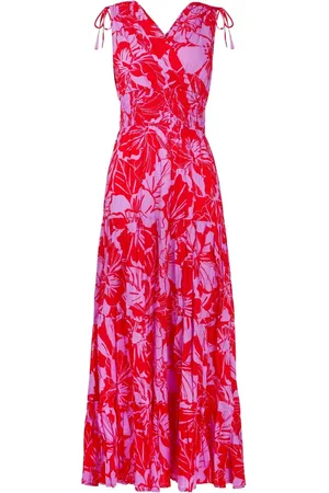 Joe Browns Floral Print Sleeveless Tie Shoulder Cotton Maxi DressEU 40 (UK 12)