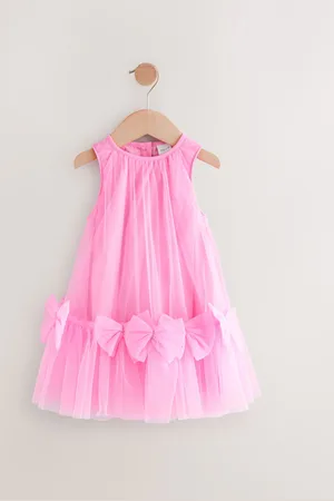Next Sleeveless Bow Mesh Dress (3mths-7yrs)6