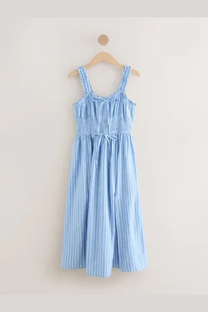 Next Strappy Tie Front Midi Dress48