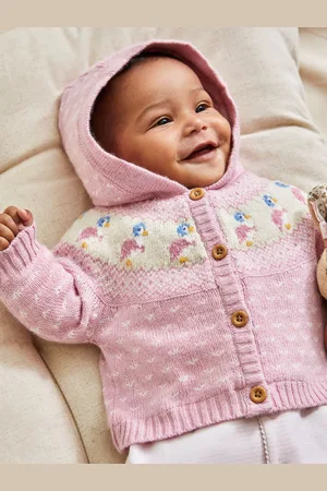 JoJo Maman Bébé Peter Rabbit babyvest met capuchon en Fairisle-patroon6