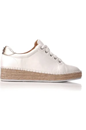 Moda In Pelle Breely Mini Wedge Woven Sole TrainersEU 36 (UK 3)