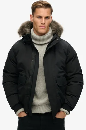 Superdry Everest bomberjack van imitatiebontXXL
