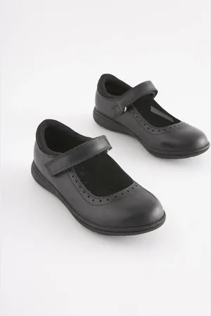 Next Leren Mary Jane-schoolschoenen met broguedetailEU 34.5 (UK 2)