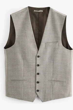 Next Slim Fit Check Suit Waistcoat48 Standaard (UK 38 R)