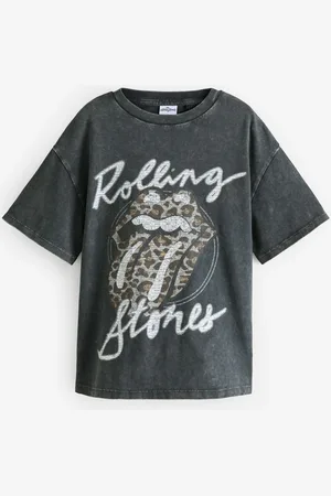 Next Oversized Rolling Stones Band License 100% Cotton T-Shirt (3-16yrs)5 Jaar (110cm)