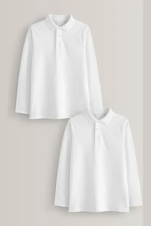 Next 100% katoenen schoolpoloshirts met lange mouwen (3-16jr)7 Jaar (122cm)