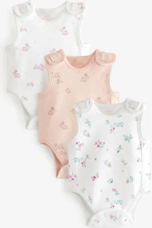 Next Premature Baby 100% Cotton Vest Bodysuits 3 Pack4 lb