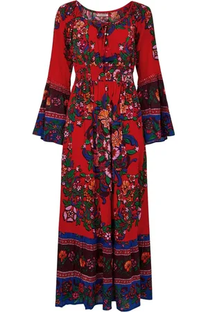 Joe Browns Boho Print Shirred Waist Maxi Dress42petite