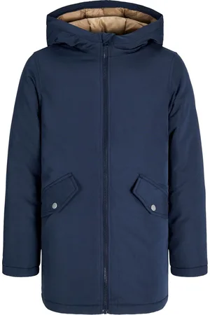 JACK & JONES Longline Hooded Parka Jacket10 Jaar (140cm)