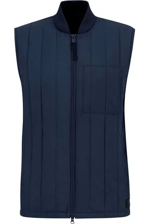 Barbour Blue Leafell Quilted Giletlarge