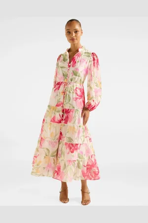 Forever New Jessie Button Down Midi Dress with A Touch Of Linen38