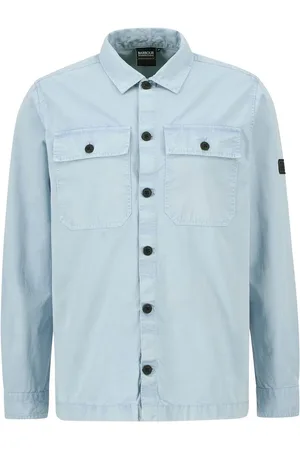 Barbour Blue Arlo 100% Cotton Overshirtsmall