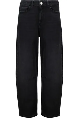 Baukjen Zwarte jeans van biologisch stretchy katoen met hoefijzermotief40