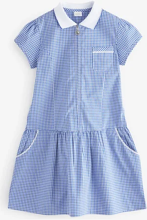 Next Zip Front Cotton Rich Gingham School Dress (3-14yrs)6 Jaar (116cm)