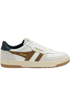 Gola Mens Hawk Leather Lace-Up Trainersuk6eu39