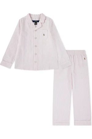 Ralph Lauren 100% Cotton Long Sleeve Pyjamas Top and Bottoms Set158164cm