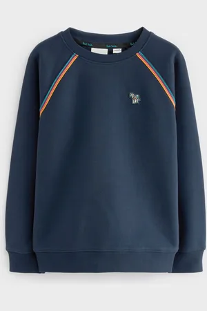Paul Smith Sweatshirt met artiestenstreep en ronde hals voor jongens 100% katoen9