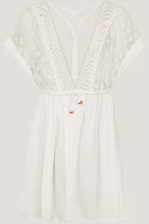 Monsoon Crochet Kaftan Dress122128cm