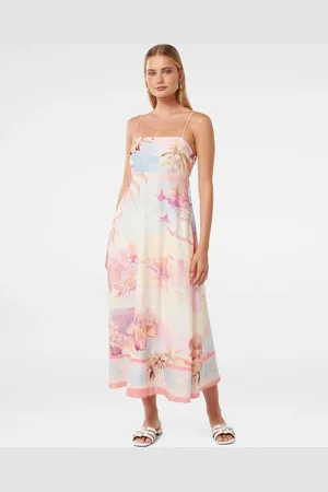 Forever New Joanne Midi Dress with A Touch Of Linen34