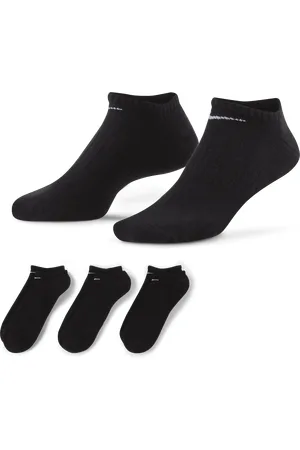 Nike Everyday Cushioned Onzichtbare trainingssokken (3 paar)