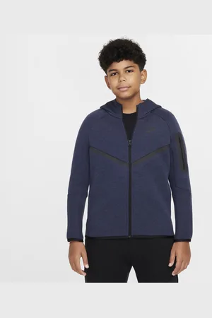 Nike Sportswear Tech Fleece hoodie met rits over de hele lengte voor kids (ruimere maten)
