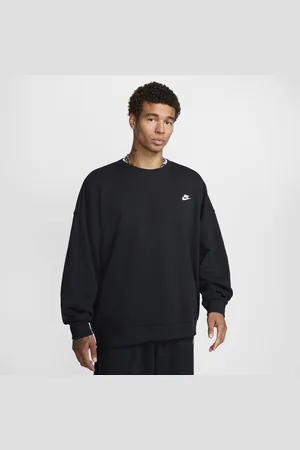 Nike Club Fleece oversized herentop van sweatstof met ronde hals