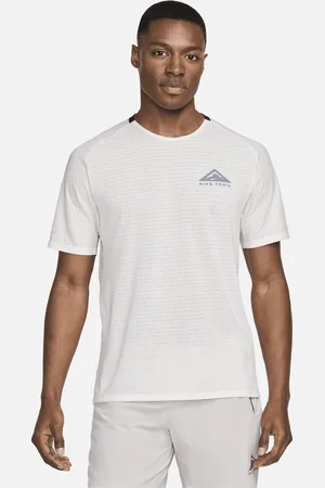 Nike Trail Solar Chase hardlooptop met korte mouwen en Dri-FIT voor heren