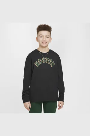 Nike Boston Celtics 2023/24 City Edition Max90 NBA-shirt met lange mouwen voor jongens
