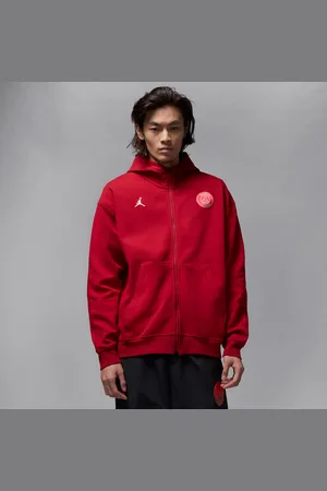 Nike Paris Saint-Germain Hoop Fleece Dri-FIT herenhoodie met rits