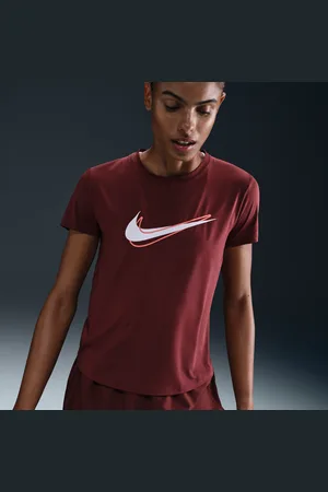 Nike One Swoosh Dri-FIT hardlooptop met korte mouwen voor dames
