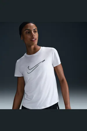 Nike One Swoosh Dri-FIT hardlooptop met korte mouwen voor dames