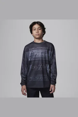 Jordan MVP motorsport T-shirt van jersey met Dri-FIT met lange mouwen voor kids