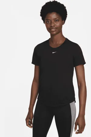 Nike Dri-FIT One Damestop met standaardpasvorm en korte mouwen