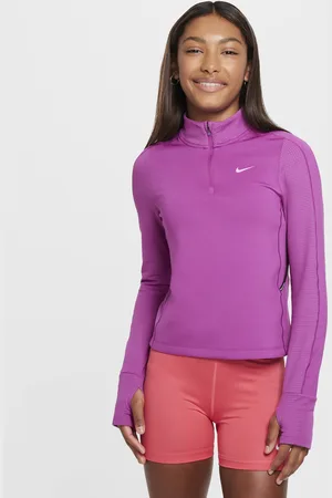 Nike Pro Therma-FIT top met korte rits voor meisjes