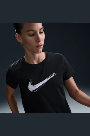 Nike One Swoosh Dri-FIT hardlooptop met korte mouwen voor dames