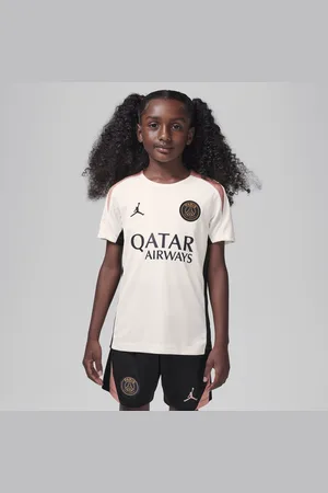 Jordan Paris Saint-Germain Strike Derde Dri-FIT knit voetbaltop met korte mouwen voor kids