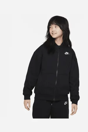 Nike Sportswear Club Fleece oversized hoodie met rits voor kids