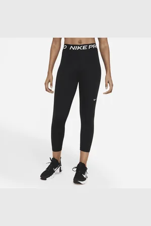 Nike Pro korte legging met vlakken van mesh en halfhoge taille voor dames