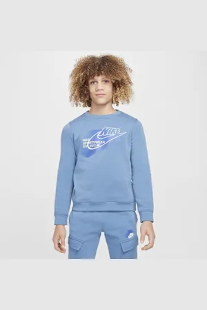Nike Sportswear Standard Issue sweatshirt met ronde hals voor jongens