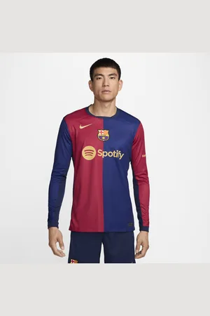 Nike FC Barcelona 2024/25 Stadium Thuis Dri-FIT replicavoetbalshirt met lange mouwen voor heren