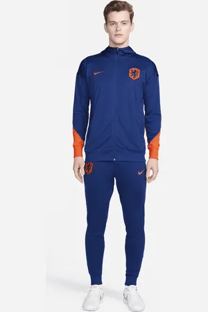 Nike Nederland Strike Dri-FIT knit voetbaltrainingspak met capuchon voor heren