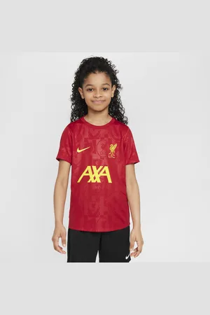 Nike Liverpool FC Academy Pro Dri-FIT warming-uptop met korte mouwen voor kids