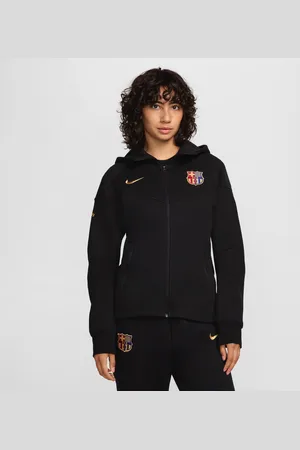 Nike FC Barcelona Tech Fleece Windrunner voetbalhoodie met rits over de hele lengte voor dames