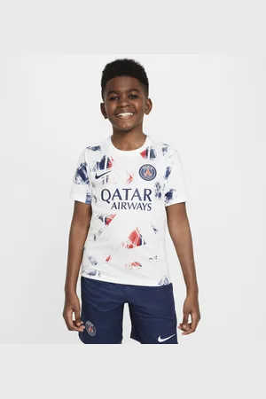 Nike Paris Saint-Germain Academy Pro Uit Dri-FIT warming-uptop met korte mouwen voor kids